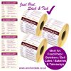 Food Allergen Peelable Labels (Stick & Tick)
